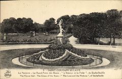 CPA Saint Germain En Laye Le Parterre Le Rond Point des Roses L'amour et la folie de Darbefeuille