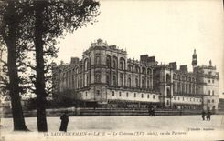 CPA Saint Germain En Laye Le Chateau vu du parterre