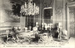 CPA Rambouillet Le chateau salon de reception ancien conseil de Charles X