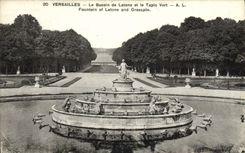 CPA Versailles Le bassin de Latone et le tapis vert 