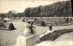 CPA Versailles Le chateau l'orangerie la terrasse