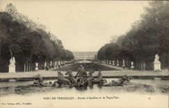 CPA Parc de Versailles bassin d'apollon et le tapis vert