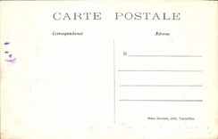 POSTAL Versalles Hamlet de la VENDIMIA de la torre de Marie Antonieta de Malborough y del puente rústico