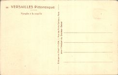 Ninfa pintoresca de Versalles de la POSTAL de la VENDIMIA con la cáscara