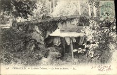 POSTAL Versalles pequeño Trianon de la VENDIMIA el puente de Pedro