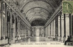 CPA Palais De Versailles Galeries Des Glaces