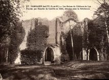 VINTAGE POSTCARD Dammarie Lilies Ruins Of the Abbey Of the Lily