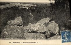 VINTAGE POSTCARD Nemours Rocks Saint Pierre