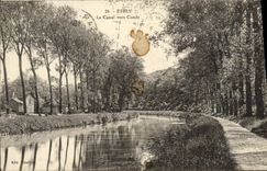 VINTAGE POSTCARD Esbly the canal towards cop