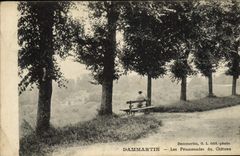VINTAGE POSTCARD Dammartin Walks Of the Castle