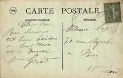 VINTAGE POSTCARD Dammartin Walks Of the Castle