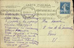 CPA Palais De Fontainebleau Chambre A Coucher de Mme de Maintenon