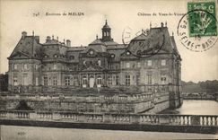 VINTAGE POSTCARD Environs Of Melun Castle Of Be worth Vicome
