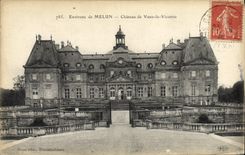 VINTAGE POSTCARD Environs Of Melun Castle Of Be worth the Viscount