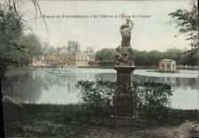 CPA Palais De Fontainebleau Le Chateau Salle et l'Etang des carpes