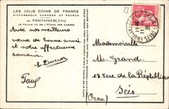 CPA Les Jolis Coins De France Fontainebleau Le Palais Vu De L'Etang Des Carpes