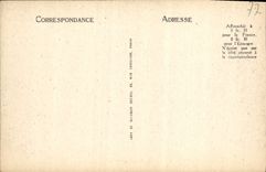 Castillo De Fontainebleau de la POSTAL de la VENDIMIA el león de los expedientes