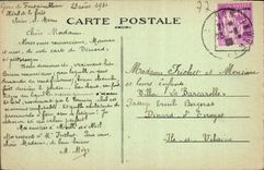 VINTAGE POSTCARD Palate De Fontainebleau the Staircase Of Iron Horse