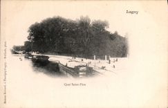 VINTAGE POSTCARD Lagny Holy Quay father