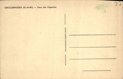 VINTAGE POSTCARD Coulomniers Park Of the Capuchins