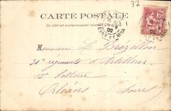 VINTAGE POSTCARD Meaux Old men Moulins