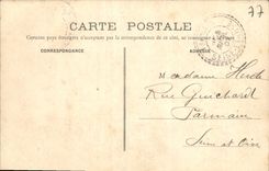 VINTAGE POSTCARD Meaux Old men Moulins on pile