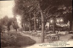 CPA Hotel Des Chasses Avon Fontainebleau Route de Thomery Le restaurant en plein air