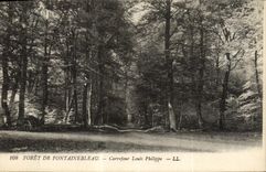 CPA Foret De Fontainebleau Carrefour Louis Philippe