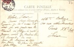 VINTAGE POSTCARD Lagny Carries old Guyot Abbey