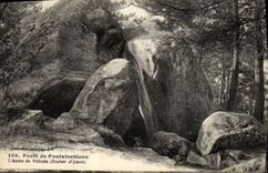 CPA Foret De Fontainebleau L'Antree De Vulcain Rocher d'Avon