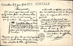 VINTAGE POSTCARD Palate De Fontainebleau Paviloon Of the Clock Garden of Diane