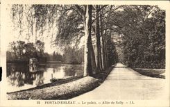 CPA Fontainebleau Le Palais Allee De Sully