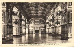CPA Palais De Fontainebleau Galerie Henri II