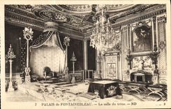 CPA Palais De Fontainebleau La Salle Du Trone