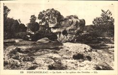 CPA Fontainebleau La Foret Le sphinx des druides
