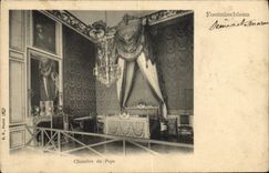 VINTAGE POSTCARD Fontainbleau Room Of the Pope