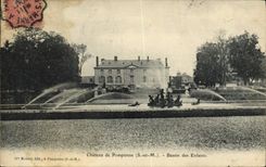 VINTAGE POSTCARD Castle De Pomponne Basin Of the Children