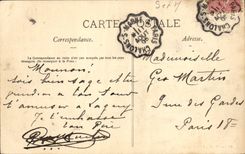 VINTAGE POSTCARD Castle De Pomponne Basin Of the Children