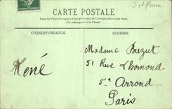 VINTAGE POSTCARD Fontainebleau the Water Jet Of the Floor