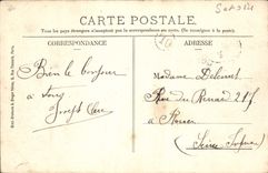 VINTAGE POSTCARD Villecresnes the Meadow Plow and oxen Peasant TOP