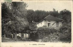 VINTAGE POSTCARD Esbly the Hermitage Panel Change of owner