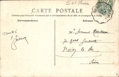 VINTAGE POSTCARD Esbly the Hermitage Panel Change of owner