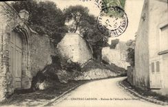 VINTAGE POSTCARD Castle Landon Ruins Of the Abbey Severin Saint