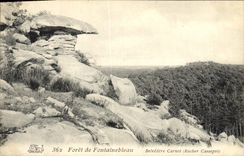 VINTAGE POSTCARD De Fontainebleau Belvedere Carnot Rocher Cassepot Drills