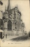 VINTAGE POSTCARD Melun the Church Holy Aspais