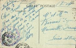 CPA Palais De Fontainebleau Cour Des Adieux