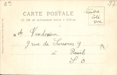 VINTAGE POSTCARD Fontenay Tresigny Ruins Of the royal Castle Of the Fish pond