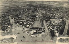 VINTAGE POSTCARD Coulommiers View As the crow flies