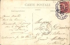 VINTAGE POSTCARD Coulommiers View As the crow flies