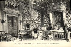 CPA Palais De Fontainebleau Chambre A Coucher De Marie Antoinette